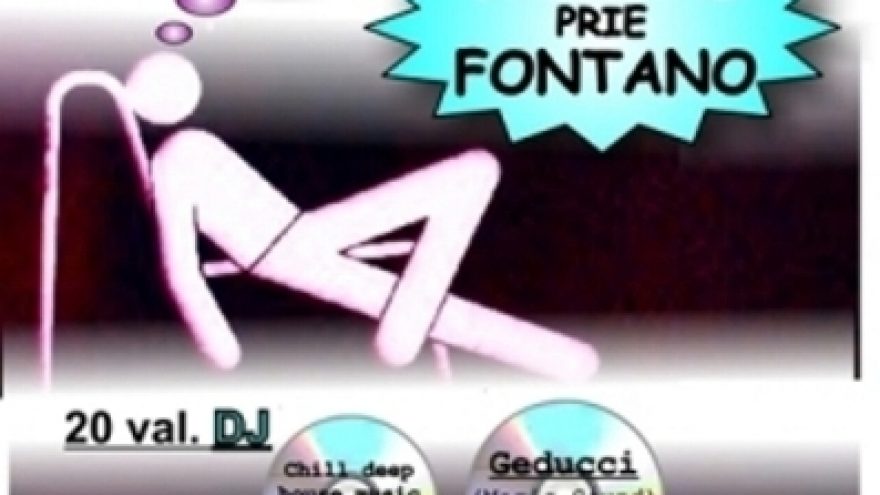 Chill vakaras prie fontano