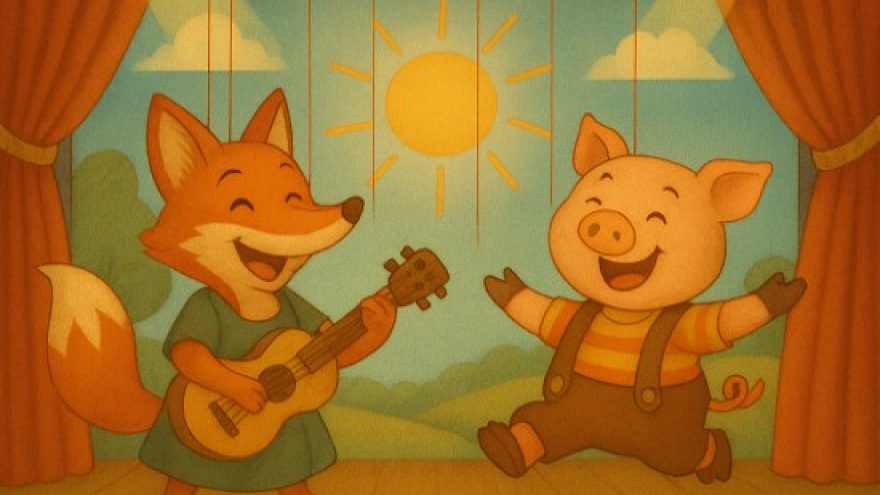 Paršelis Gaidelis Lapės gudrumėliai