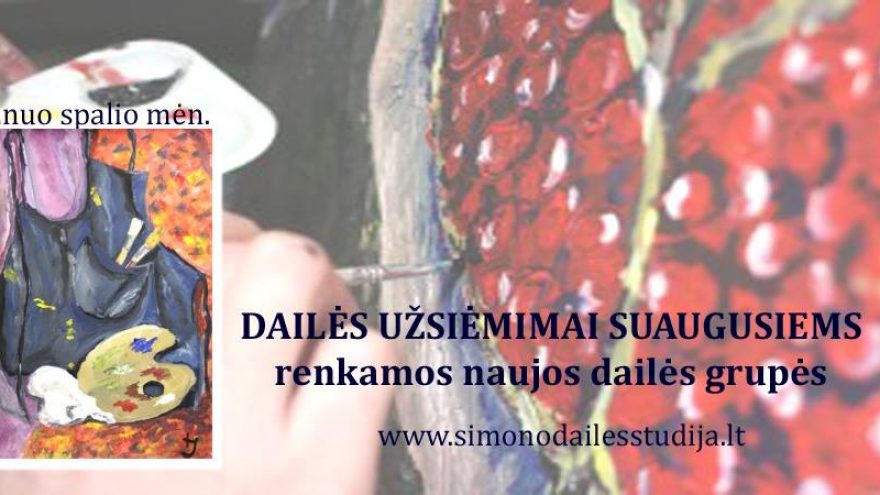 DAILĖS UŽSIĖMIMAI SUAUGUSIEMS (NUO SPALIO MĖN.)
