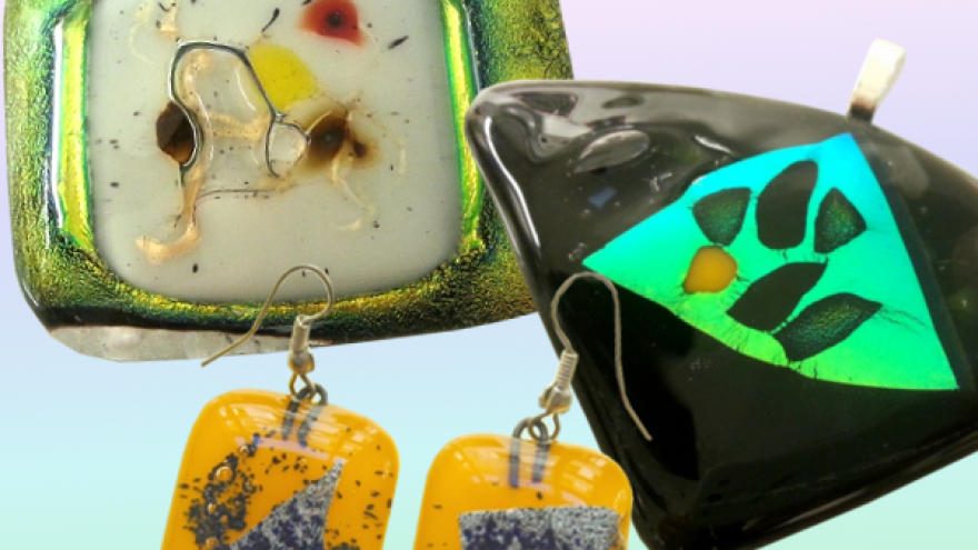 Motinos dienai skirtos stiklo papuošalų dirbtuvės