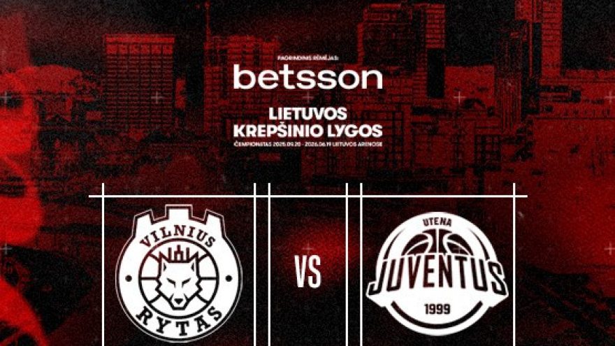 LKL: Vilniaus &#8221;Rytas&#8221; &#8211; Utenos&#8221;Juventus&#8221;