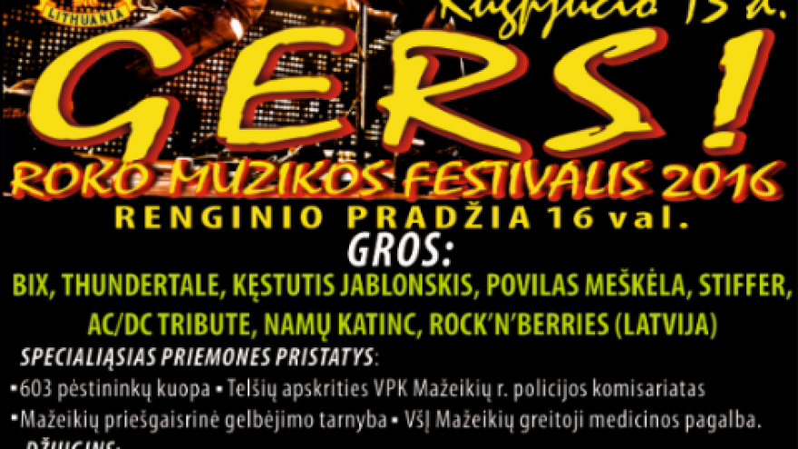 Roko muzikos festivalis “GERS”