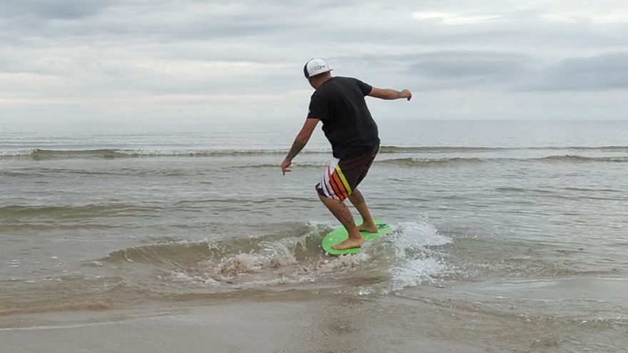 Išbandyk čiuožimą skimboarding slydlente