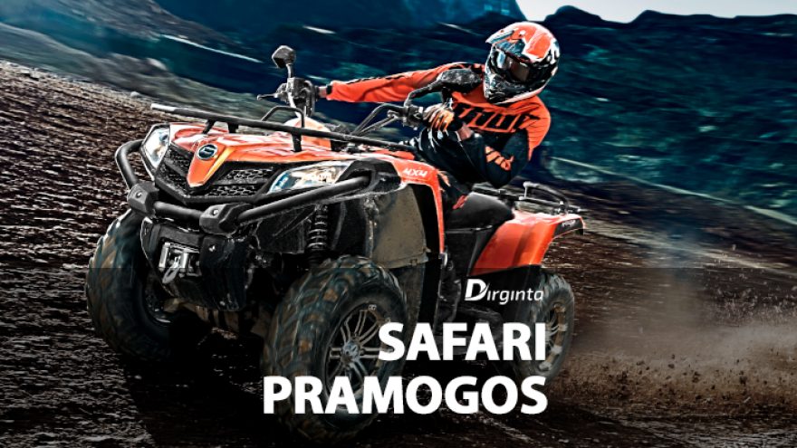 Safari pramogos: pasivažinėjimas su keturračiais