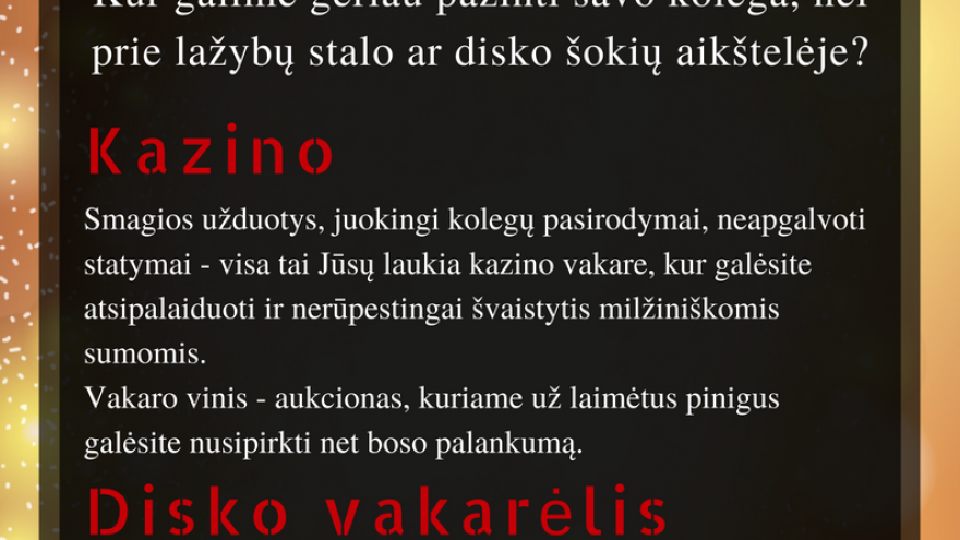 Kalėdinis įmonės vakarėlis