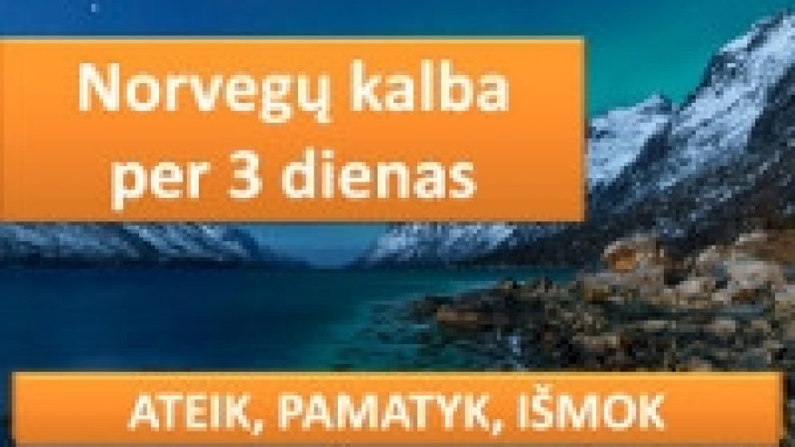 Norvegų kalba per 3 dienas
