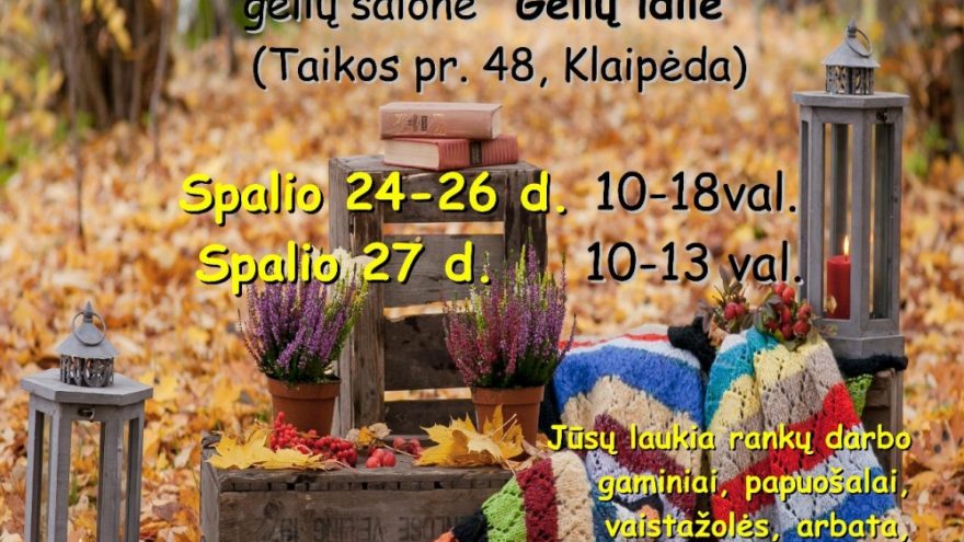 Mugė “Išlydint rudenį, pasitinkame jaukiai žiemą”