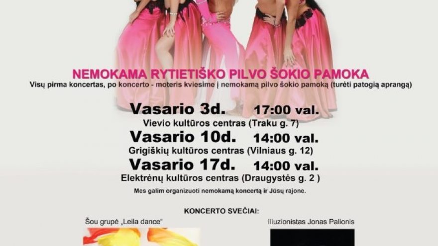 Rytietiškų šokių ir magijos koncertas