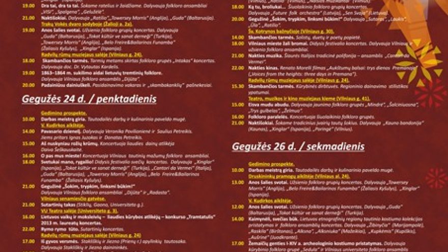 Tarptautinis folkloro festivalis “Skamba skamba kankliai”