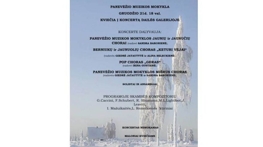 Panevėžio muzikos mokyklos koncertas