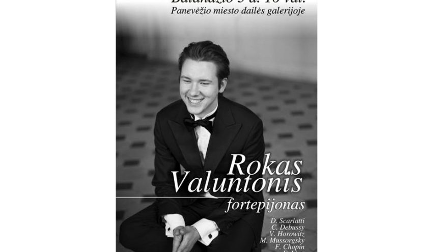 Roko Valuntonio fortepijoninės muzikos rečitalis