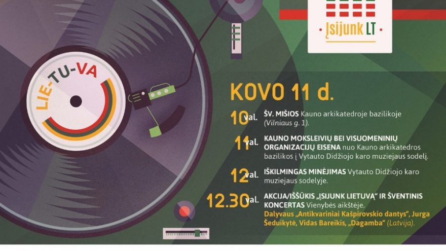 Šventinė akcija ir koncertas “Įsijunk Lietuvą”