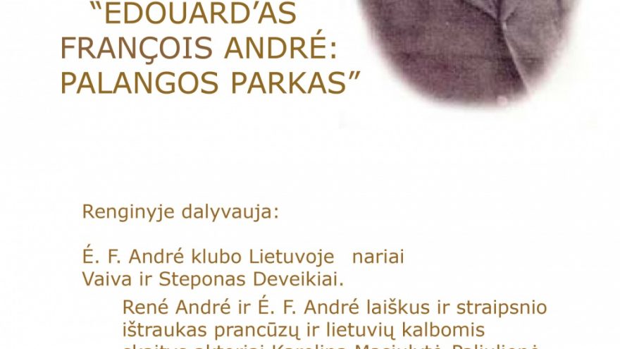 Édouard‘as François André: Palangos parkas