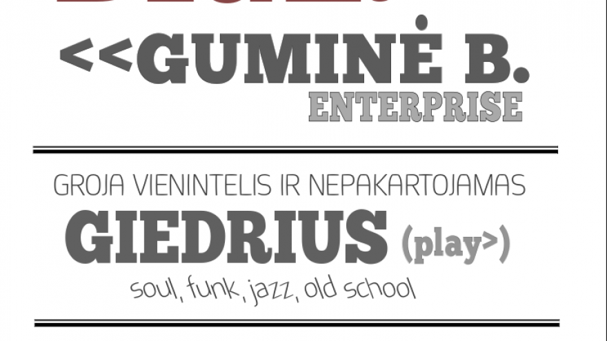 Diūl!!! Vakarėlis su Giedriumi