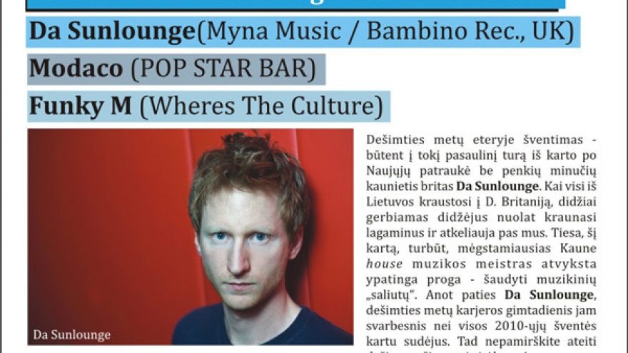 DA SUNLOUNGE @ POP STAR BAR