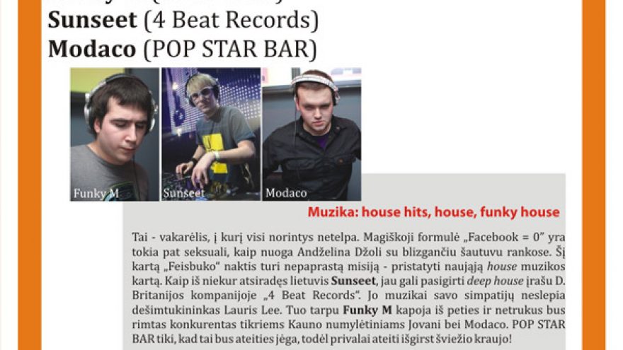 POP STAR FACEBOOK PARTY