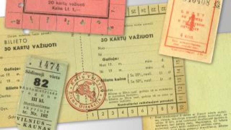 Paroda VIEŠOJO TRANSPORTO BILIETAI 1920–2010
