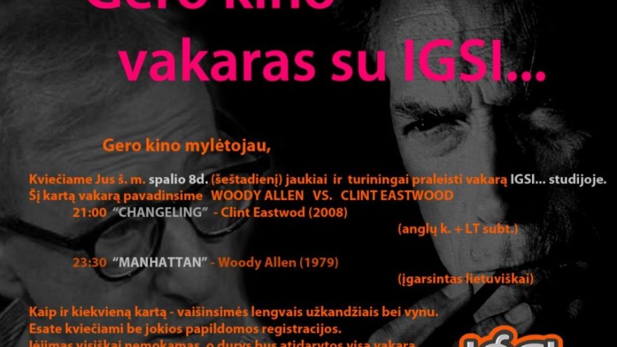 Gero kino vakaras su IGSI…