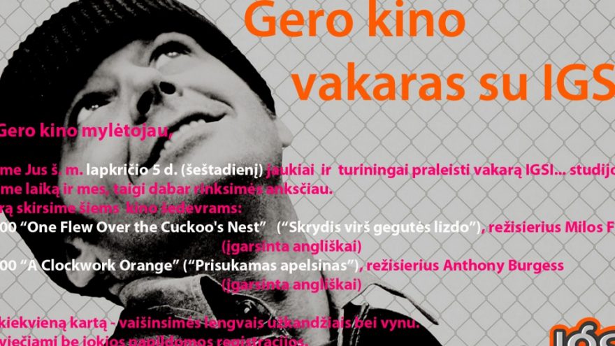 Gero kino vakaras su IGSI…