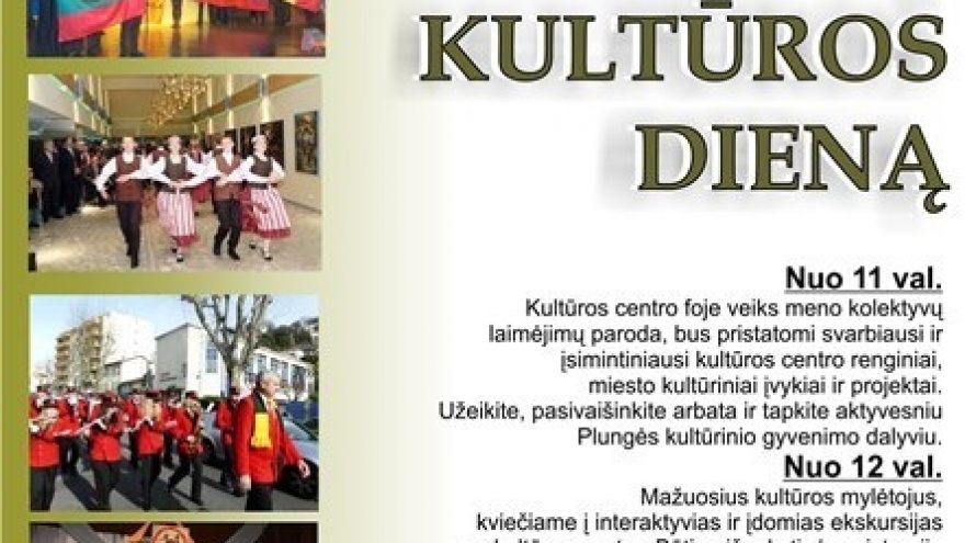 Švęskime kartu pasaulinę kultūros dieną