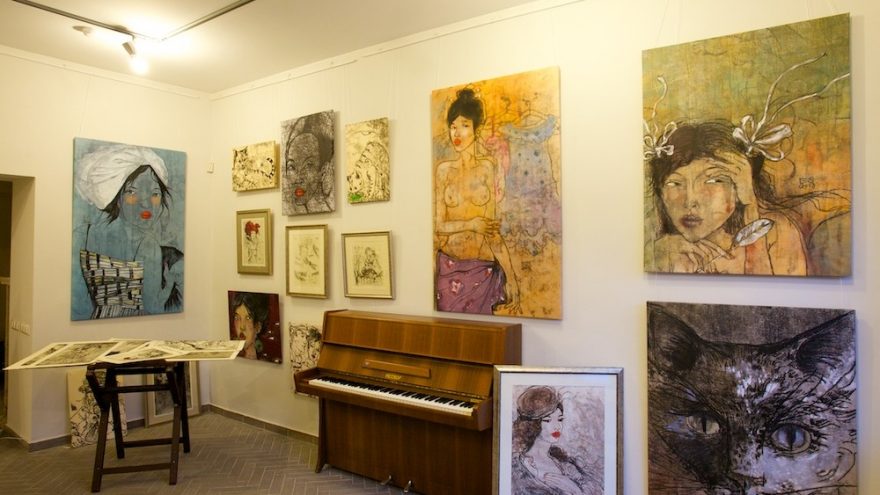 Moteriška popietė grafikės E.Suchockytės galerijoje