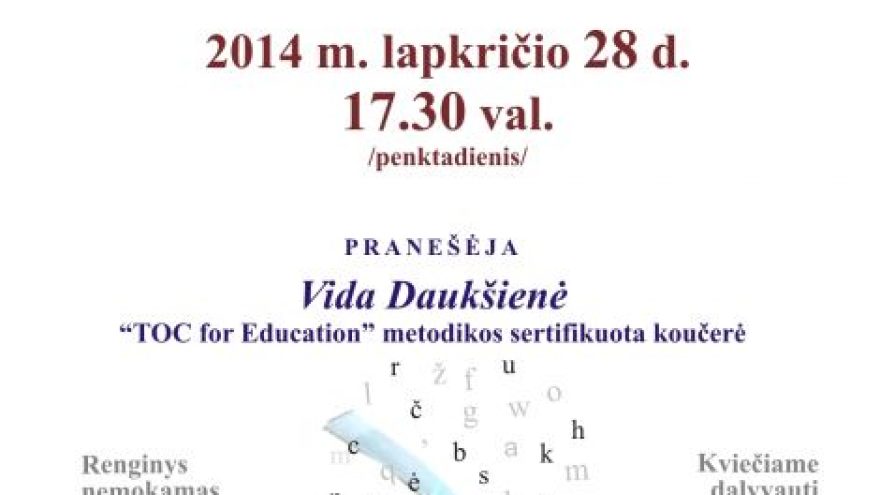 Seminaras „Greitasis skaitymas“