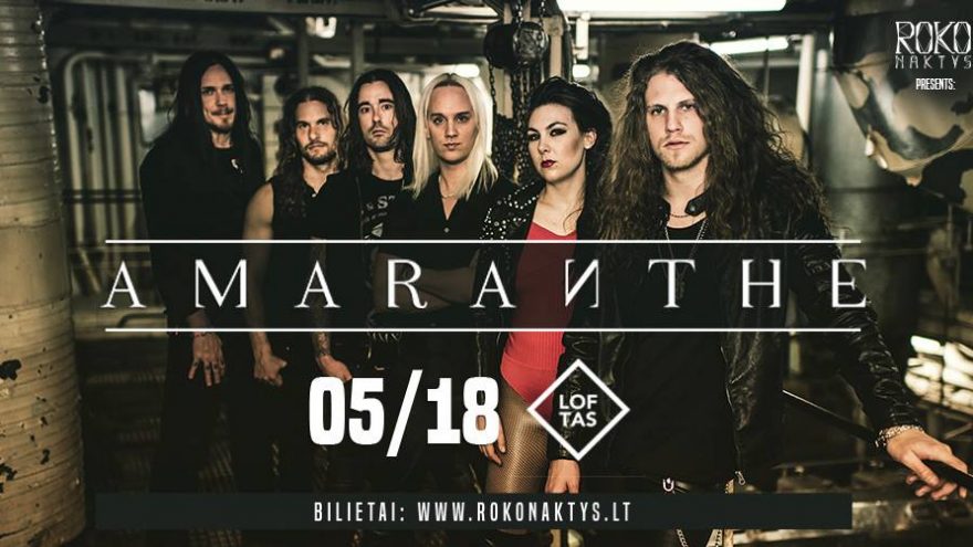 Roko naktys presents: Amaranthe (SE) + guests