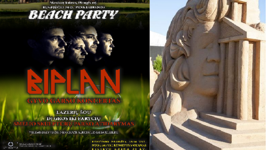 Didžiausio Lietuvoje SMĖLIO SKULPTŪRŲ PARKO atidarymas