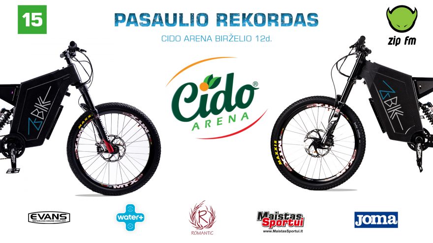 Pasaulio rekordas &#8211; ZBIKE elektriniu dviračiu