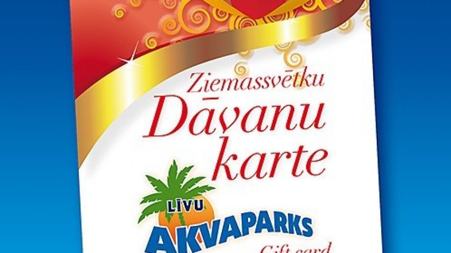 Livu Aquapark Kalėdinė dovanų kortelė