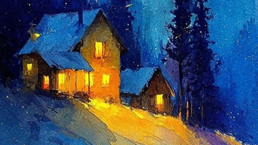 Tapybos vakaras: Žiemos trobelė