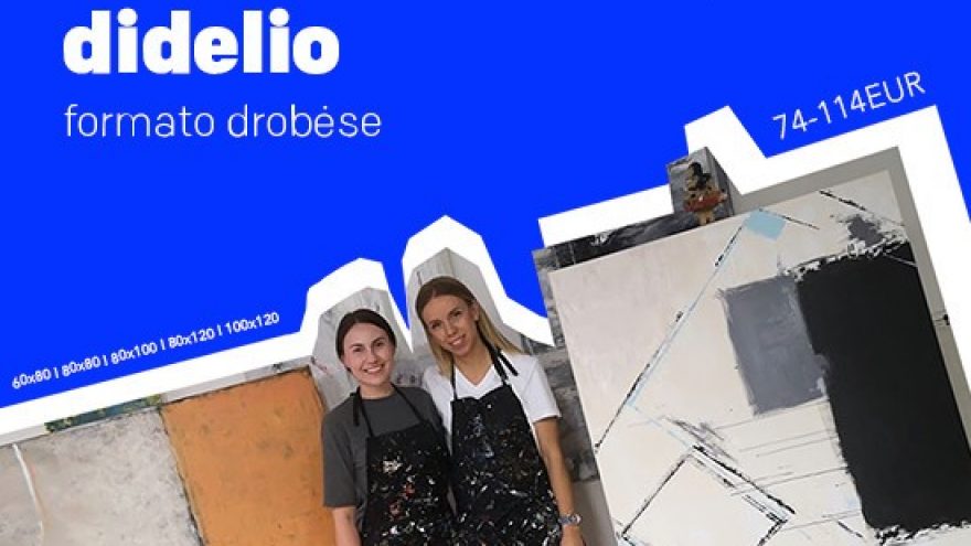 Didelio formato abstrakcijų dirbtuvės