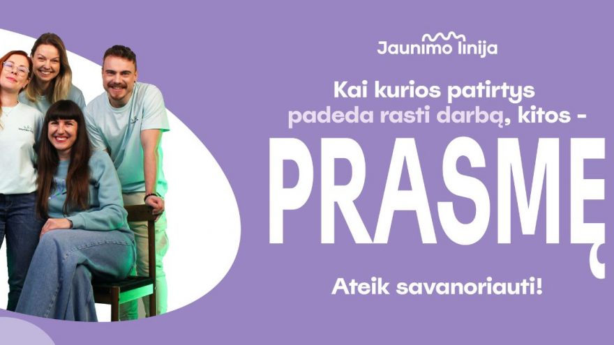 Savanorystės „Jaunimo linijoje“ ONLINE pristatymas