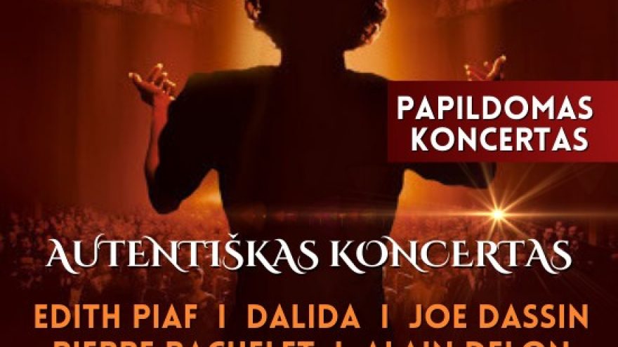 Paryžiaus Klasika: EDITH PIAF, DALIDA, JOE DASSIN, PIERRE BACHELET, ALAIN DELON | atlieka Violette Jehannot De Bartillat su gyvo garso grupe (Prancūzija, JAV, Lietuva) | Vilnius | PAPILDOMAS