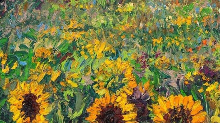 Tapybos vakaras: Saulėgrąžos