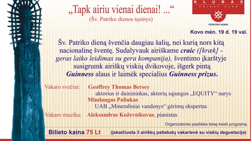 PENKTADIENIO KLUBAS “TAPK AIRIU VIENAI DIENAI…”