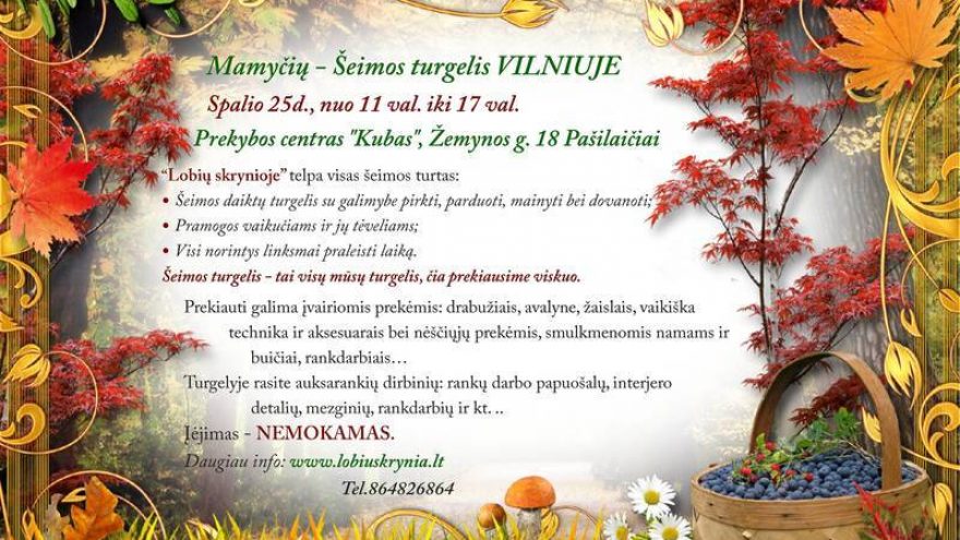 Mamyčių-šeimos turgelis Vilniuje