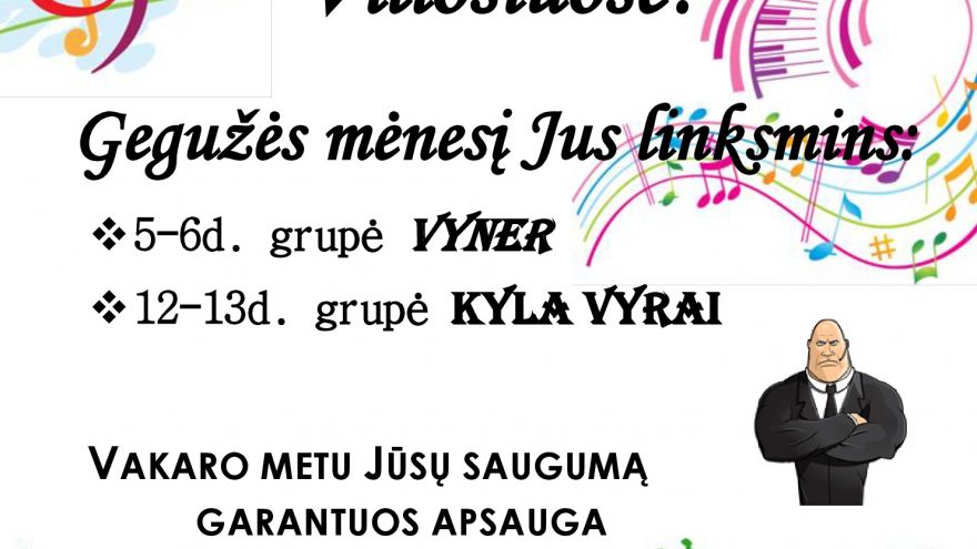 Gyvos muzikos vakaras su grupe VYNER