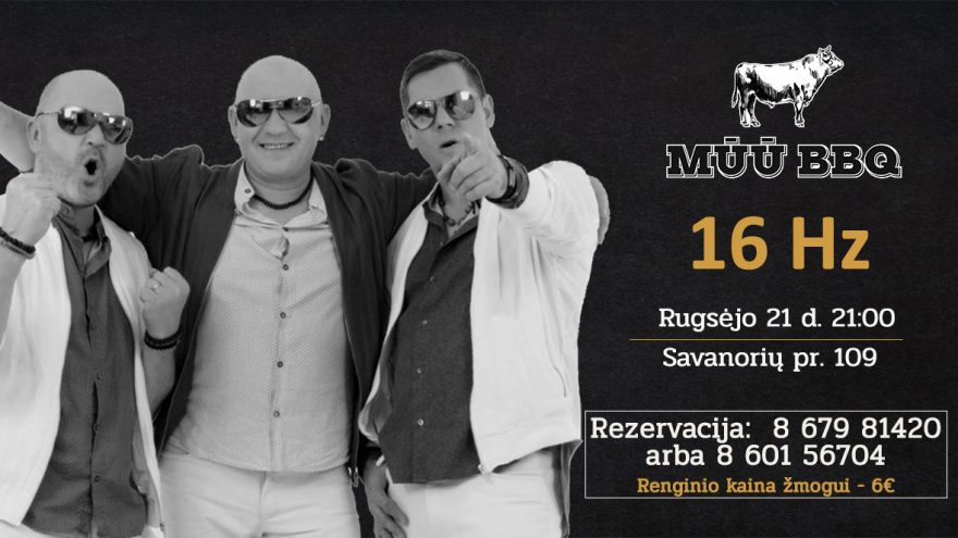 „16 Hz” gyvo garso koncertas | MŪŪ BBQ