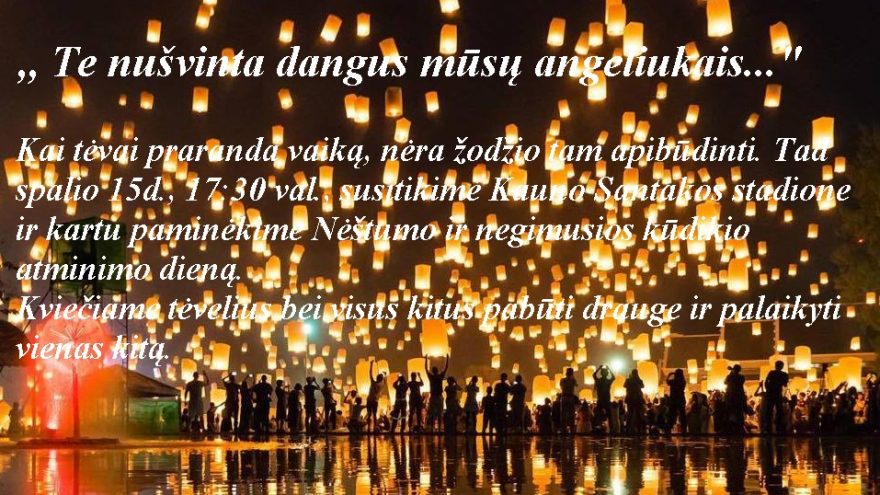 Te nušvinta dangus…