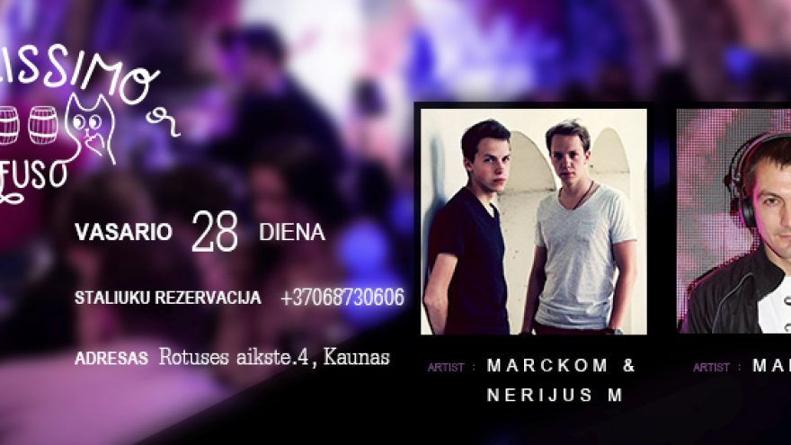 Vinissimo Penktadienis: Marckom & Nerijus M meets Margelli