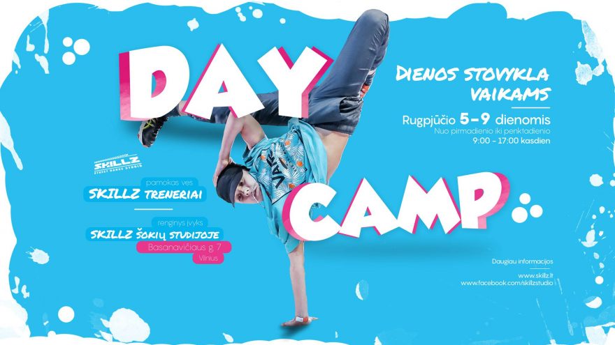 SKILLZ DAY CAMP – vasaros šokių dienos stovykla