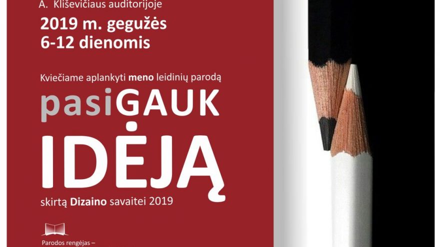 Meno leidinių paroda „Pasigauk idėją“