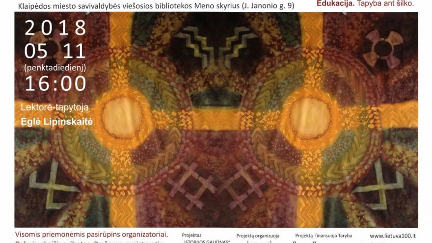 Edukacija „Šilkinės tautinių raštų interpretacijos“