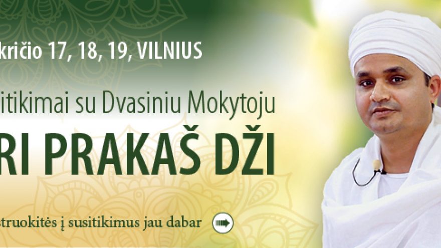 Individualūs susitikimai su Dvasiniu Mokytoju Šri Prakaš Dži