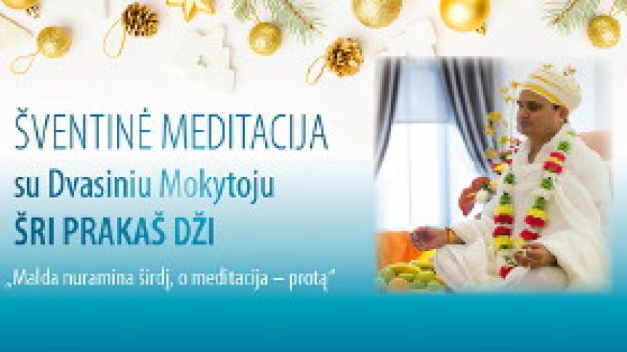 Meditacija kartu su Dvasiniu Mokytoju Šri Prakaš Dži