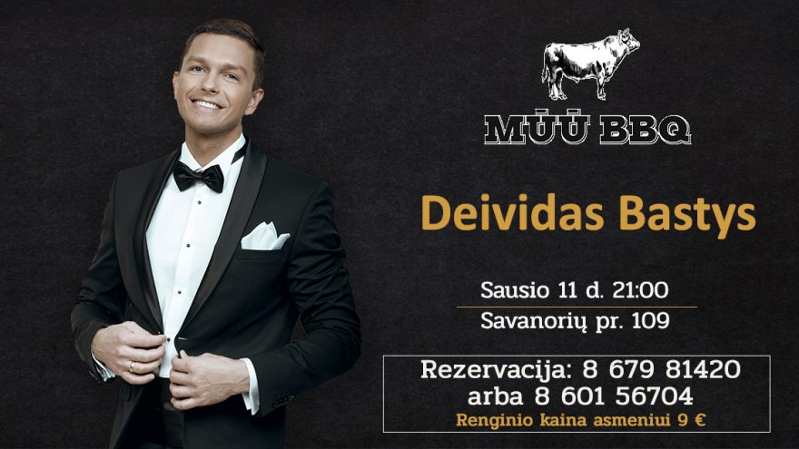 Deivido Basčio solinis koncertas ir naujos dainos pristatymas | MŪŪ BBQ