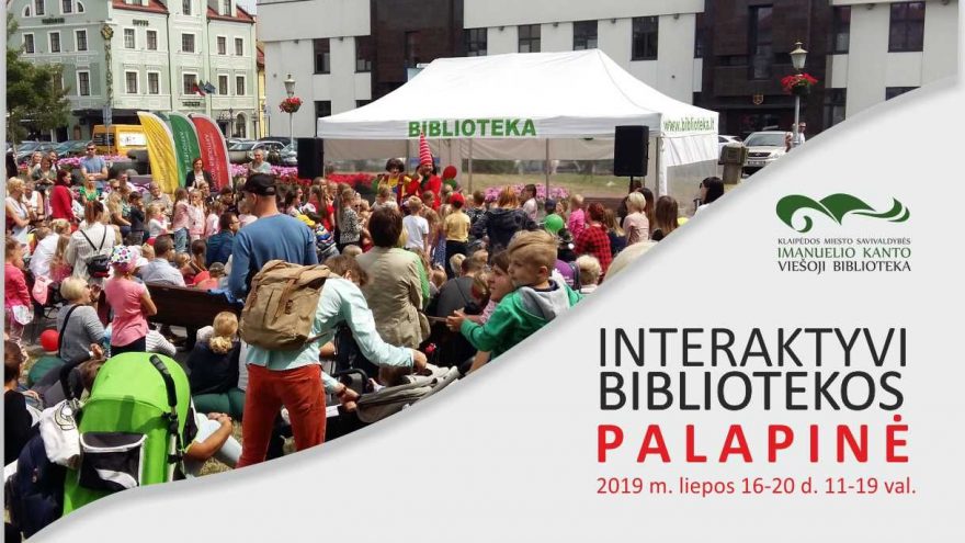 Interaktyvi bibliotekos palapinė 2019