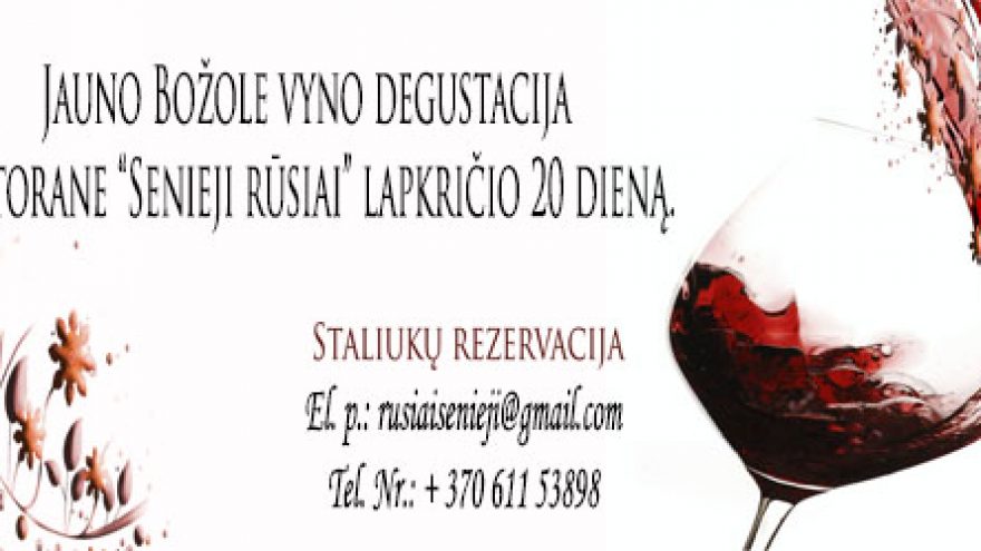 Degustacija: Božolė vakaras restorane Senieji rūsiai