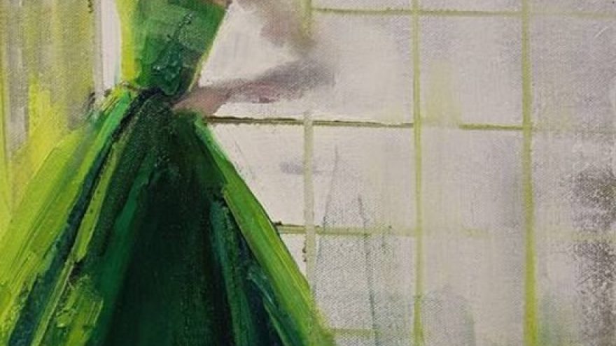 Tapybos vakaras: Žalia suknelė